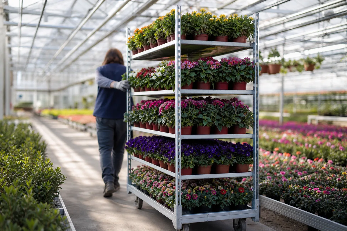 Roll danois : le chariot standard de l'horticulture